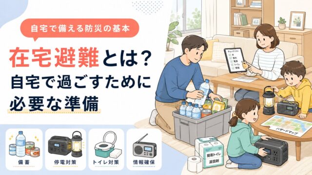在宅避難とは？自宅で過ごすために必要な準備