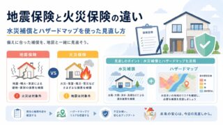 地震保険と火災保険の違い｜水災補償とハザードマップを使った見直し方